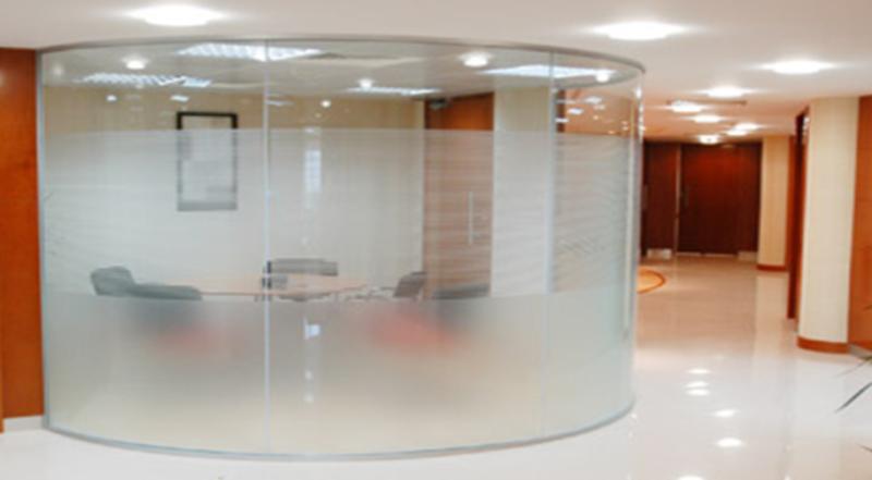 Glass partition